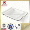 Wholesale wedding cheap square plates porcelain dish